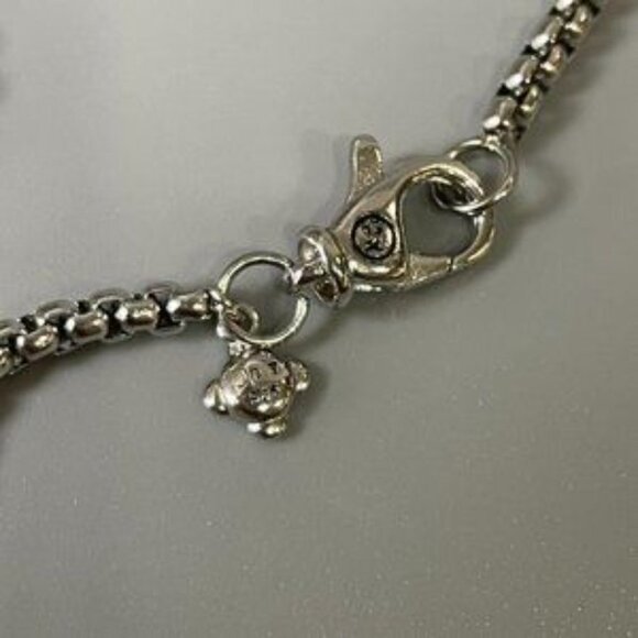 David Yurman Starburst Pendant with Pav Sterling Silver Necklace - Picture 6 of 7